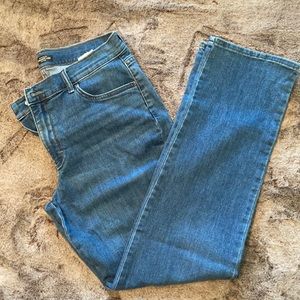 Lee straight leg, mid rise jeans